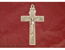 Sterling Silver Cross Christ Sisters St. Jacut Sacred Heart nineteenth century