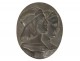 Medallion sculpture bas-relief bronze Raffaello Raphael Fornarina XIX