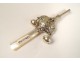 Rattle whistle sterling silver pearl diddle nursery rhyme bells nineteenth