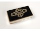 Small solid silver snuff box rhinestones twentieth century