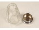 Shaker solid silver crystal cut glass Minerva nineteenth century