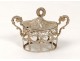 Mustard sterling silver garland crown punch silver mustard pot nineteenth