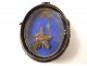 Medallion pendant reliquary work hair flowers nineteenth century