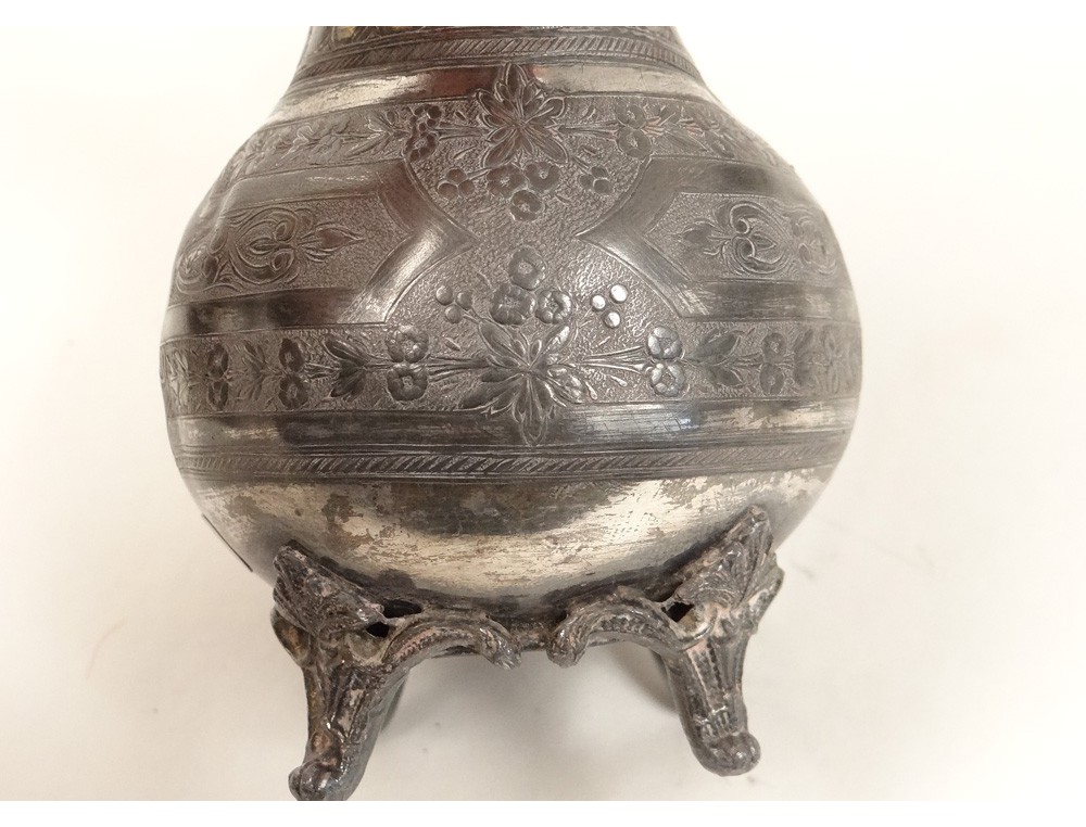 pot lait ancien en aluminium, vintage