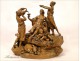 Scupture clay, Bacchus, Women and Cherubim, 19th
