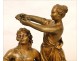 Scupture clay, Bacchus, Women and Cherubim, 19th
