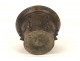 Brass mortar pestle apothecary mortar flower sun masks seventeenth century