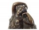 Bronze sculpture young woman in ancient vestal nineteenth century