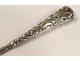 Sharpening peak utensil sterling silver flowers nineteenth century English