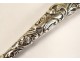 Sharpening peak utensil sterling silver flowers nineteenth century English