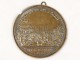 Commemorative medallion gilt bronze finish King Paris October 6, 1789 Eighteenth