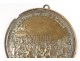 Commemorative medallion gilt bronze finish King Paris October 6, 1789 Eighteenth