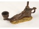 Lamp foot bronze kettle antique nineteenth century sculptor Cain