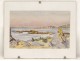 Watercolor landscape Saint-Cado Etel river bridge Lorois Castaing Britain twentieth