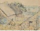 Watercolor landscape Ile-aux-Moines Morbihan Brittany Fourcade twentieth-Berge