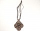 Sterling silver pendant necklace tazra cabochons Morocco Maghreb Sahara twentieth