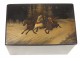 Tea box pasteboard Russian Tsar Alexander III riders taiga nineteenth