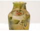 Vase glass paste Daum Nancy Art Nouveau leaves berries nineteenth century