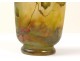 Vase glass paste Daum Nancy Art Nouveau leaves berries nineteenth century