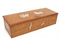 Great box set mahogany stingray dogs puppies 1930-1940 Art Deco twentieth