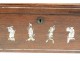 Tea box wood inlaid mother of pearl Asian characters Vietnam nineteenth