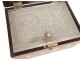 Tea box wood inlaid mother of pearl Asian characters Vietnam nineteenth