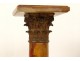 Pair columns marble Corinthian bronze sculpture NapIII nineteenth