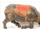 Sacred Cow polychrome wood sculpture, India, 18th