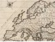 Engraving map world old children Noah Calmet starckman eighteenth