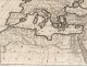 Engraving map world old children Noah Calmet starckman eighteenth