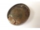 Miniature painted oval medallion portrait France King Louis XVI XVIII