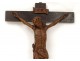Christ crucifix believe eighteenth century carved oak wood
