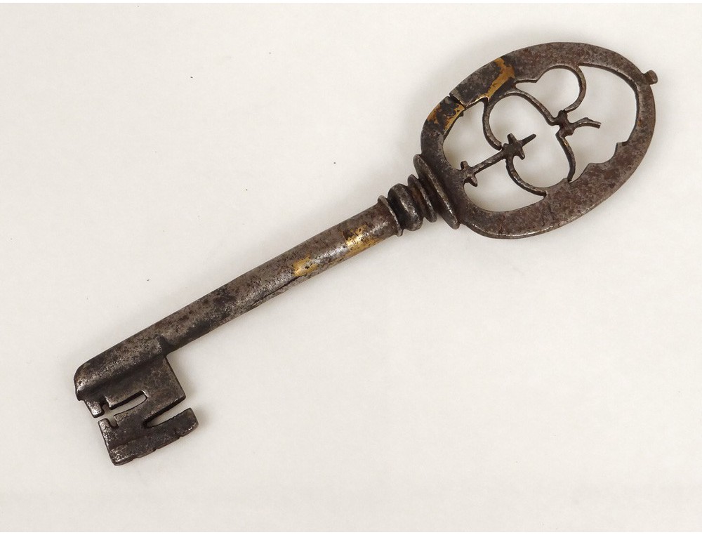 Key old key antique wrought iron castle key eighteenth century