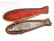 Great fish box case silver silver metal studs nineteenth century