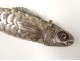 Great fish box case silver silver metal studs nineteenth century