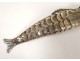 Great fish box case silver silver metal studs nineteenth century