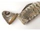 Great fish box case silver silver metal studs nineteenth century