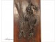 Sculpture trophy hunting mahogany, Vietnam, 19th