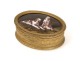 Gilt brass box Limoges enamels scene rabbit hunting dogs Lachenaud nineteenth