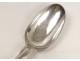 Sterling silver spoon stew Farmers General Paris arms crest 18th