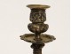 Gilt bronze candlesticks pair capitals candlesticks Napoleon III nineteenth