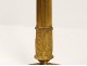 Gilt bronze candlesticks pair torches palmettes First Empire candlestick nineteenth