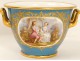 Sevres porcelain pot scene gallant character attribute gardener 19th