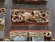 Closed canopy bed Jiazichuang Chinese carved gilt dragons Qing nineteenth
