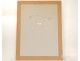 Orientalist watercolor palm mat Chinese screen J.Houguenade nineteenth