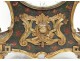 Louis XV cartel ass lamp painted wood gilt bronze flowers eighteenth Science
