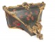 Louis XV cartel ass lamp painted wood gilt bronze flowers eighteenth Science