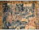 Large Aubusson tapestry hunting scene knights medieval eighteenth birds