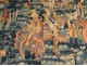 Large Aubusson tapestry hunting scene knights medieval eighteenth birds
