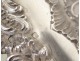 Flat basket sterling silver openwork Louis XV rococo flowers nineteenth century